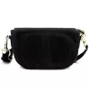 Luka 25-053 fekete női bőr oldaltáska 24 x 14 x 8 cm