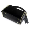 Luka 25-059 fekete női bőr kézitáska, válltáska 29 x 17 x 13 cm