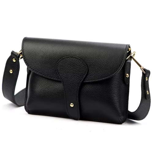 Luka 25-033 DOLLARO fekete női bőr kézitáska 24 x 18 x 6 cm