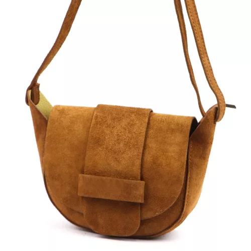 Luka 25-049 konyak női bőr oldaltáska 24 x 16 x 9 cm