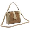 Luka 25-043 D mogyoró női bőr kézitáska, válltáska 23 x 20 x 11 cm