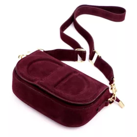 Luka 25-053 bordó női bőr oldaltáska 24 x 14 x 8 cm