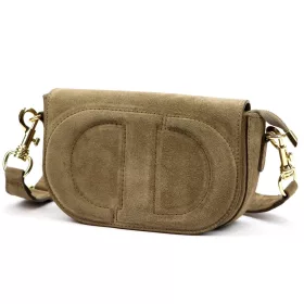 Luka 25-053 drapp női bőr oldaltáska 24 x 14 x 8 cm