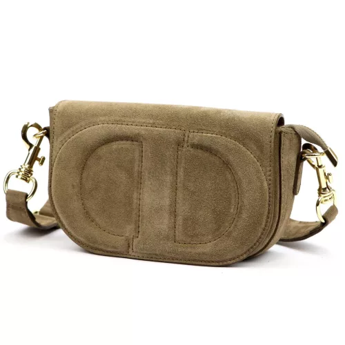 Luka 25-053 drapp női bőr oldaltáska 24 x 14 x 8 cm