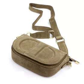 Luka 25-053 drapp női bőr oldaltáska 24 x 14 x 8 cm