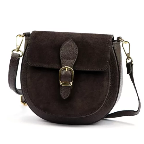 Luka 25-045 barna női bőr válltáska 19.5 x 18 x 10 cm