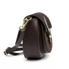 Luka 25-045 barna női bőr válltáska 19.5 x 18 x 10 cm