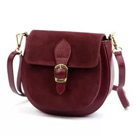 Luka 25-045 bordó női bőr válltáska 19.5 x 18 x 10 cm