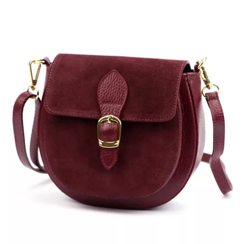 Luka 25-045 bordó női bőr válltáska 19.5 x 18 x 10 cm