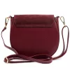Luka 25-045 bordó női bőr válltáska 19.5 x 18 x 10 cm