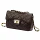 Luka 20-042 sötétbarna női bőr oldaltáska 21.5 x 14 x 8.5 cm