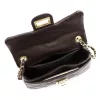 Luka 20-042 sötétbarna női bőr oldaltáska 21.5 x 14 x 8.5 cm