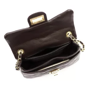   Luka 20-042 sötétbarna női bőr oldaltáska 21.5 x 14 x 8.5 cm