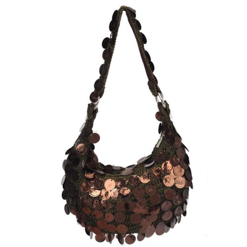 Mandarini 0504-3 barna női válltáska 31 x 19 x 8 cm