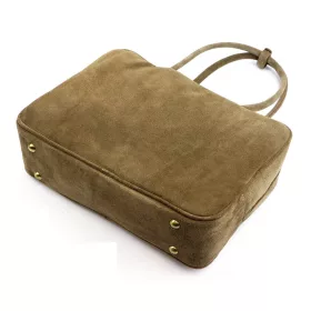 Luka 25-067 mogyoró női bőr válltáska 35 x 24 x 12 cm