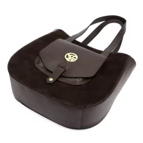 Gregorio 1729 barna  női bőr shopper 36 x 32 x 12 cm
