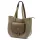 Gregorio 1729 drapp női bőr shopper 36 x 32 x 12 cm