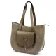 Gregorio 1729 drapp női bőr shopper 36 x 32 x 12 cm