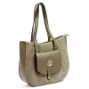 Gregorio 1729 drapp női bőr shopper 36 x 32 x 12 cm