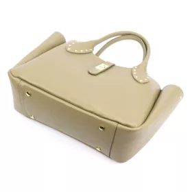   Luka 25-061 bézs női bőr válltáska, oldaltáska 39 x 26 x 14 cm
