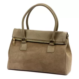 Luka 24-095 MN női taupe bőr kézitáska 37 x 25 x 15 cm