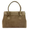 Luka 24-095 MN női taupe bőr kézitáska 37 x 25 x 15 cm