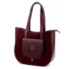 Gregorio 1729 bordó női bőr shopper 36 x 32 x 12 cm