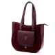 Gregorio 1729 bordó női bőr shopper 36 x 32 x 12 cm