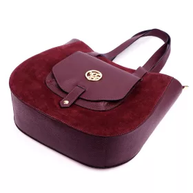 Gregorio 1729 bordó női bőr shopper 36 x 32 x 12 cm