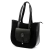 Gregorio 1729 fekete női bőr shopper 36 x 32 x 12 cm