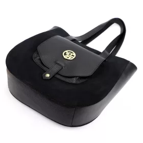 Gregorio 1729 fekete női bőr shopper 36 x 32 x 12 cm