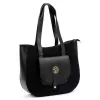 Gregorio 1729 fekete női bőr shopper 36 x 32 x 12 cm