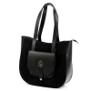 Gregorio 1729 fekete női bőr shopper 36 x 32 x 12 cm