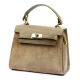 Luka 19-17-02 taupe női bőr kézitáska, oldaltáska 23 x 19 x 13 cm