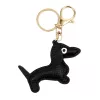 Florence BRE-DOG-2 fekete női bőr kulcstartó 8.5 x 5.5 x 1 cm