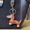 Florence BRE-DOG-2 barna női bőr kulcstartó 8.5 x 5.5 x 1 cm