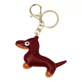   Florence BRE-DOG-1 bordó női bőr kulcstartó 8.5 x 5.5 x 1 cm