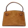Luka 24-086 camel női bőr kézitáska 25.5 x 18 x 11 cm