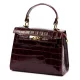 Luka 19-17 MN CROCO bordó női bőr kézitáska, válltáska 23 x 19 x 12 cm
