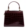 Luka 19-17 MN CROCO bordó női bőr kézitáska, válltáska 23 x 19 x 12 cm