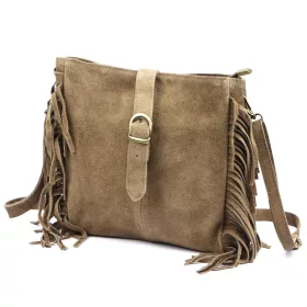 Luka 25-071 női, taupe bőr oldaltáska 25 x 24 x 8 cm