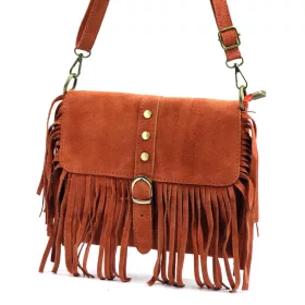   Luka 25-074 rozsda színű női bőr válltáska, oldaltáska 24 x 23 x 6 cm