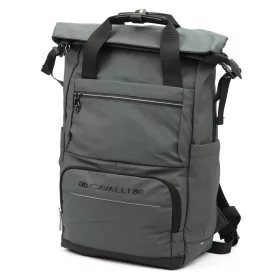 B.Cavalli BC1399 szürke rolltop hátizsák 32 x 45 x 18 cm