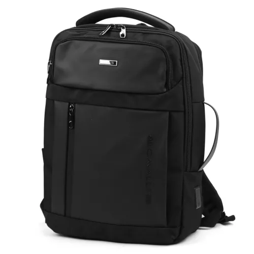 B.Cavalli BC1283 uniszex fekete hátizsák, laptop tartóval 15,6" 33 x 44 x 14 cm