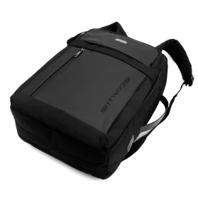   B.Cavalli BC1283 uniszex fekete hátizsák, laptop tartóval 15,6" 33 x 44 x 14 cm