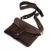 Luka 24-071 D INSTAGRAMKA sötétbarna női velúr bőr oldaltáska 24.5 x 18 x 6 cm