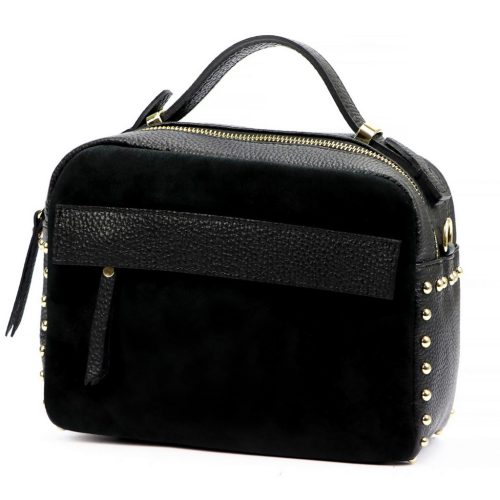 Luka 25-062 fekete női bőr kézitáska, oldaltáska 24 x 17 x 11 cm