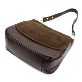 Luka 25-076 barna női bőr válltáska 30 x 26 x 13 cm