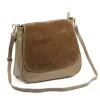 Luka 25-076 taupe női bőr válltáska 30 x 26 x 13 cm
