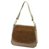 Luka 25-076 taupe női bőr válltáska 30 x 26 x 13 cm